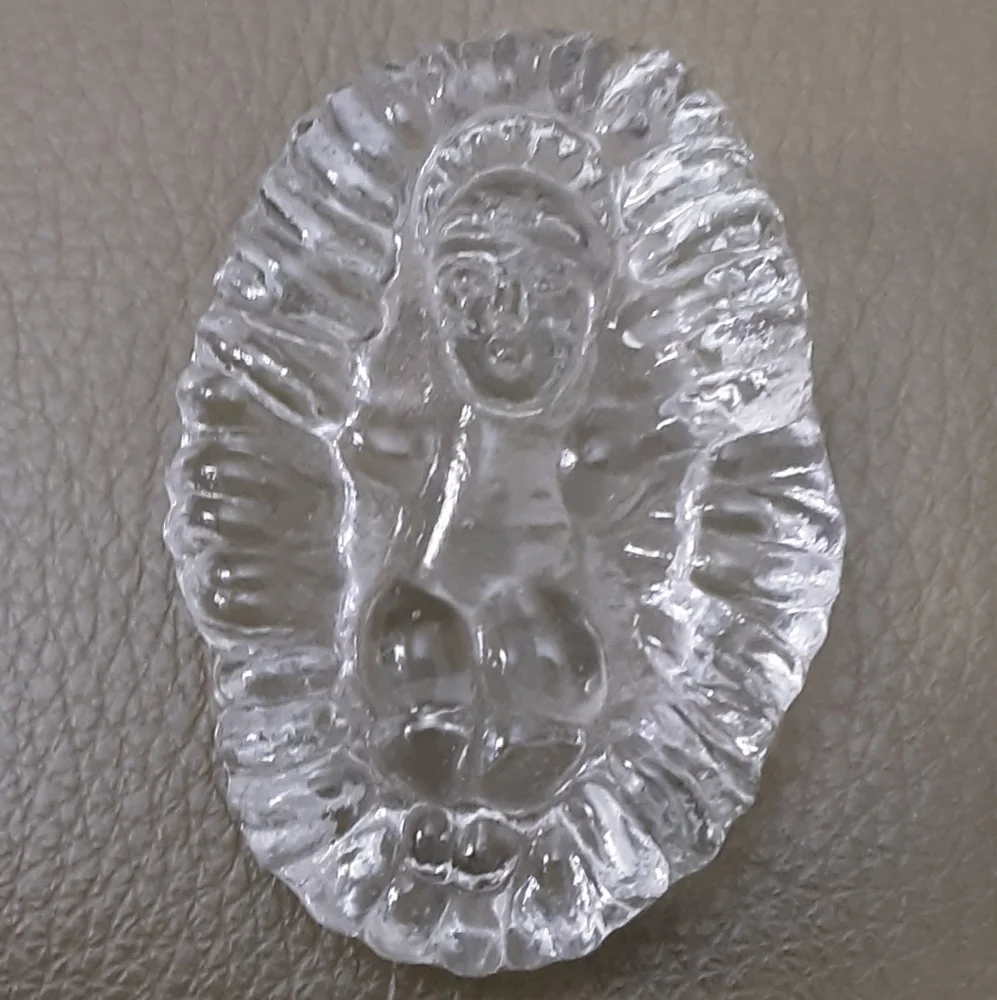 Windsor Collection Clear Glass Nativity Scene 6 Piece - Vtg